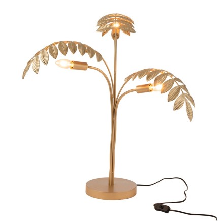 Lampara palmera zinc oro Alt. 67