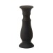 Candelabro em vidro preto 11x11x30 cm Candelabro em vidro preto 11x11x30 cm