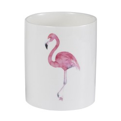 BOUGIE PARFUMEE FLAMANT ROSE CERAMIQUE ROSE LARGE-50 HEURES