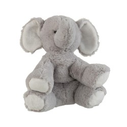 Elefante peluche gris Alt. 22 cm