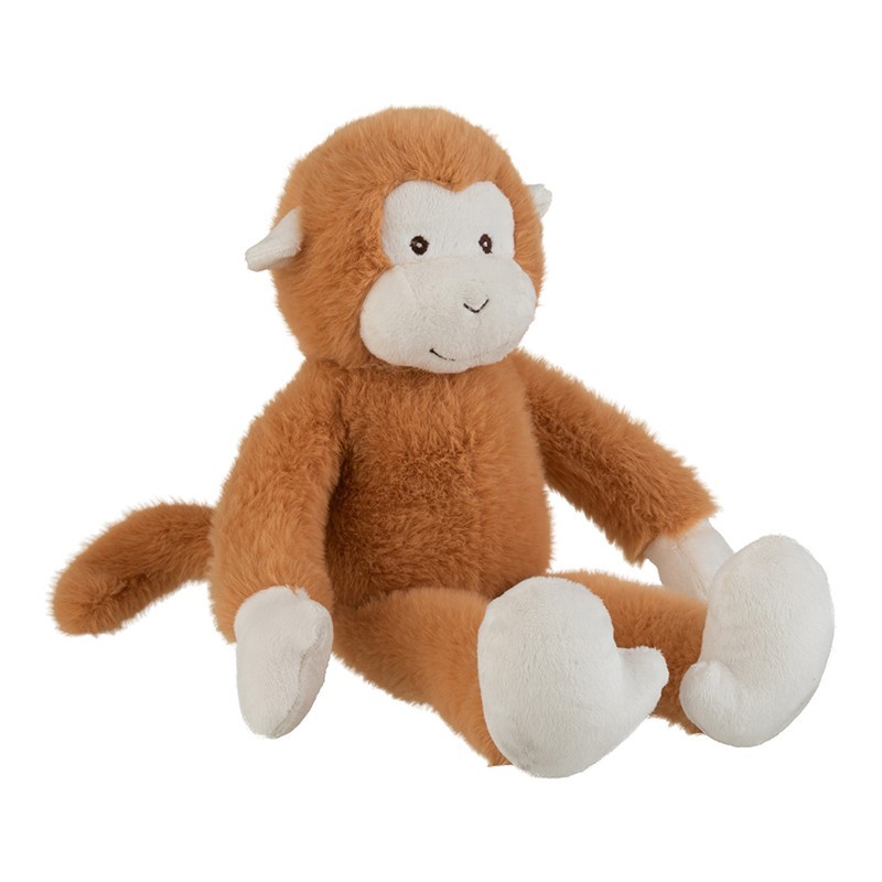 Doudou peluche singe maron 47x21x12 cm