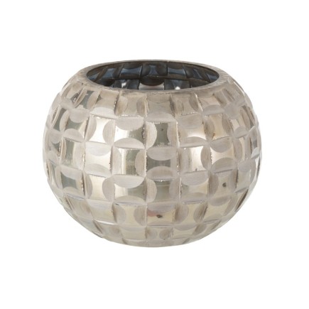 Photophore Alara en verre gris
