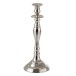 Candelabro em alumínio prateado 13x13x34 cm Candelabro em alumínio prateado 13x13x34 cm