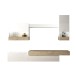 Combinaison meuble TV avec lampes LED intégrées 240 cm