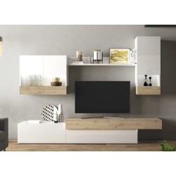 Combinaison meuble TV avec lampes LED intégrées 240 cm