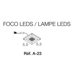 Combinaison meuble TV avec lampes LED intégrées 240 cm