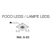 Combinaison meuble TV avec lampes LED intégrées 240 cm
