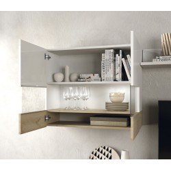 Combinaison meuble TV avec lampes LED intégrées 240 cm
