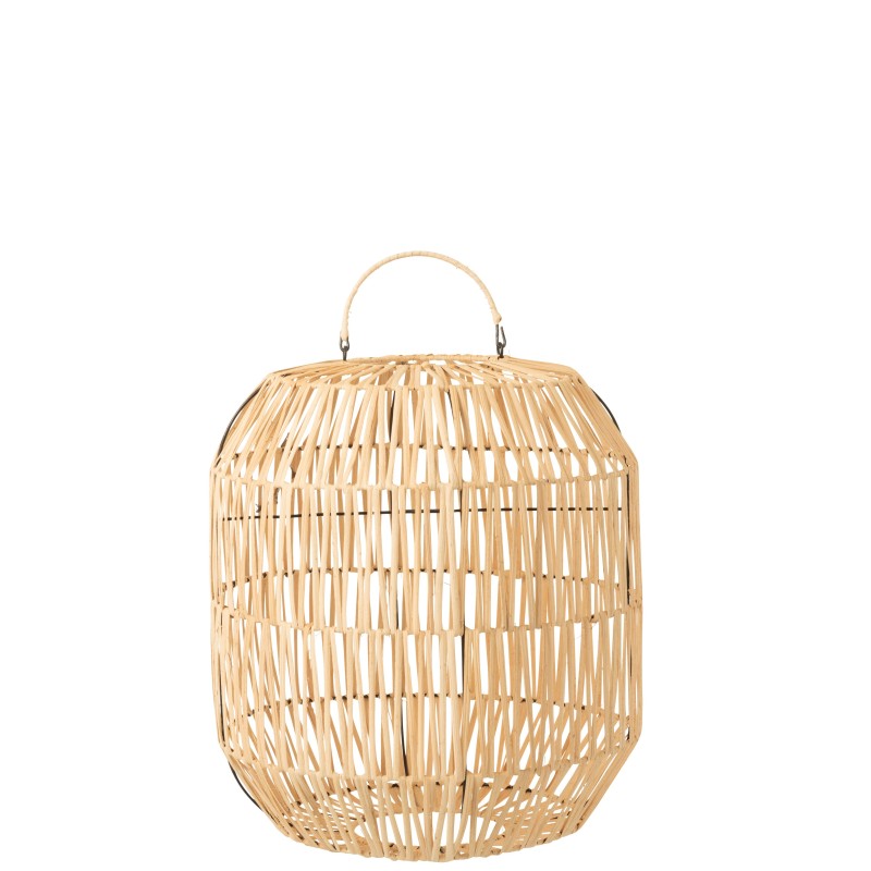 Abat-jour cylindrique en bois naturel 35x35x40 cm