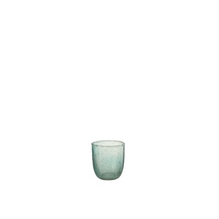 Photophore en verre Azur 7x7x7 cm