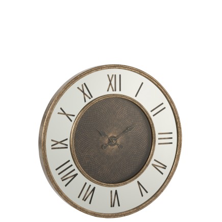 Reloj de números romanos con luces LED de madera de 80x6x80 cm