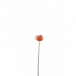 Plante décorative en plastique orangée en plastique orange 9x9x48 cm