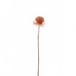 Planta decorativa de plástico naranja de 13x10x72 cm