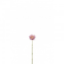 Chrysanthème en plastique mauve 7x6x41 cm