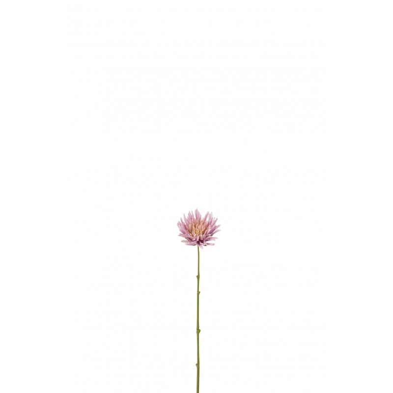 Chrysanthème en plastique mauve 7x6x41 cm