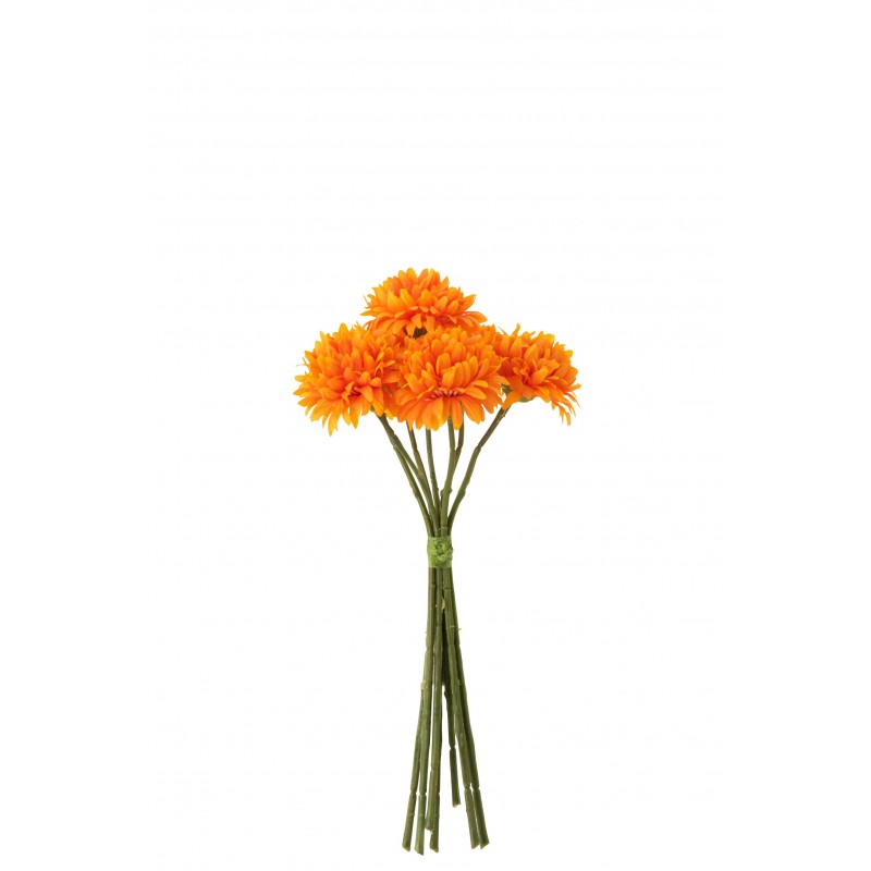 Bouquet de fleurs en plastique orange 12x8x27 cm