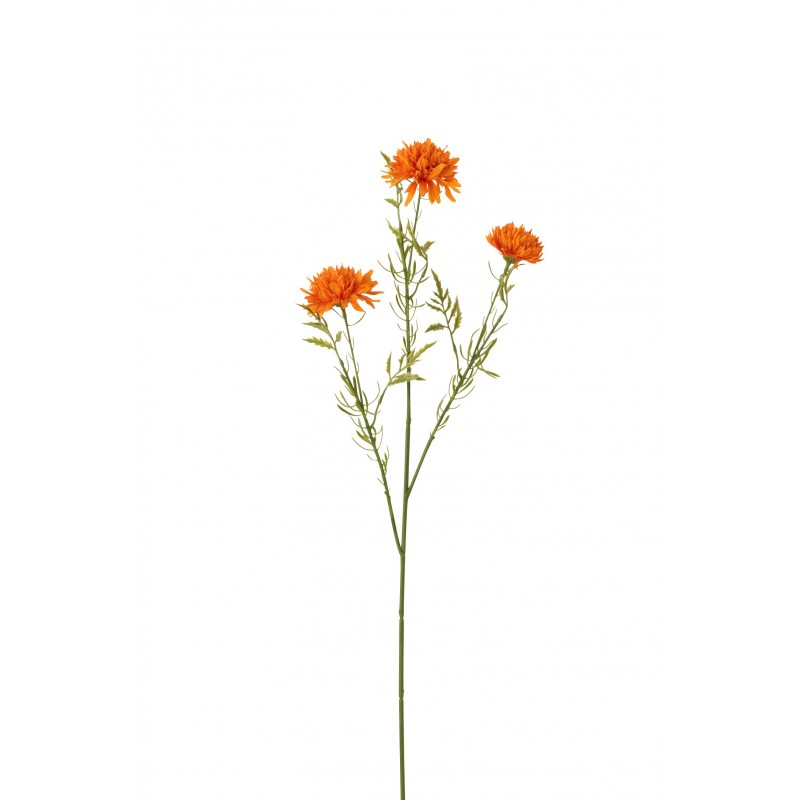 Fleur en plastique orange 18x6x71 cm