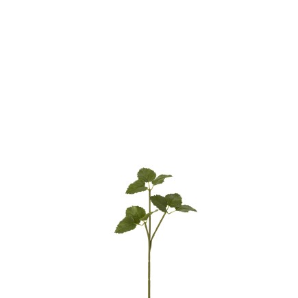 Branche de feuilles en plastique vert 15x5x30 cm