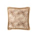 Coussin carré avec motifs en coton beige 49x49cm