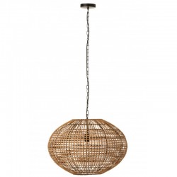 Lampe suspendue en bois naturel 59x59x148 cm
