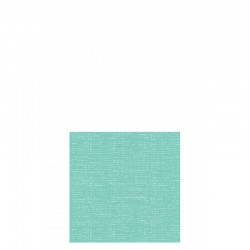Lot de 16 serviettes aspect tissu en papier turquoise 12.5x12.5
