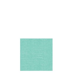 Lot de 16 serviettes aspect tissu en papier turquoise 12.5x12.5