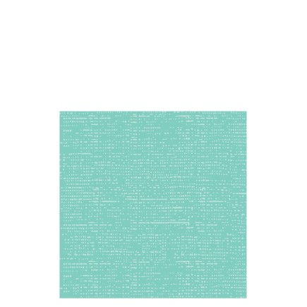 Lote de 12 servilletas de papel con aspecto de tela en color turquesa de 20x20