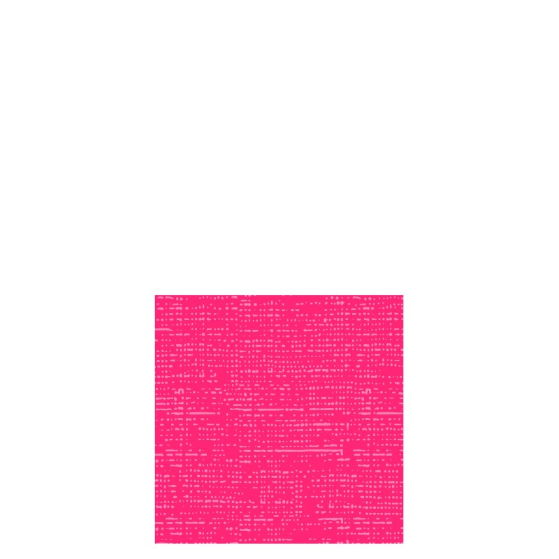 Lote de 16 servilletas de papel con aspecto de tela en color fucsia de 12.5x12.5