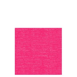 Lote de 12 servilletas de papel con aspecto de tela en color fucsia de 20x20