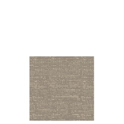 Lot de 16 serviettes aspect tissu en papier taupe 12.5x12.5