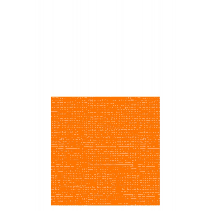Lot de 16 serviettes aspect tissu en papier orange 12.5x12.5
