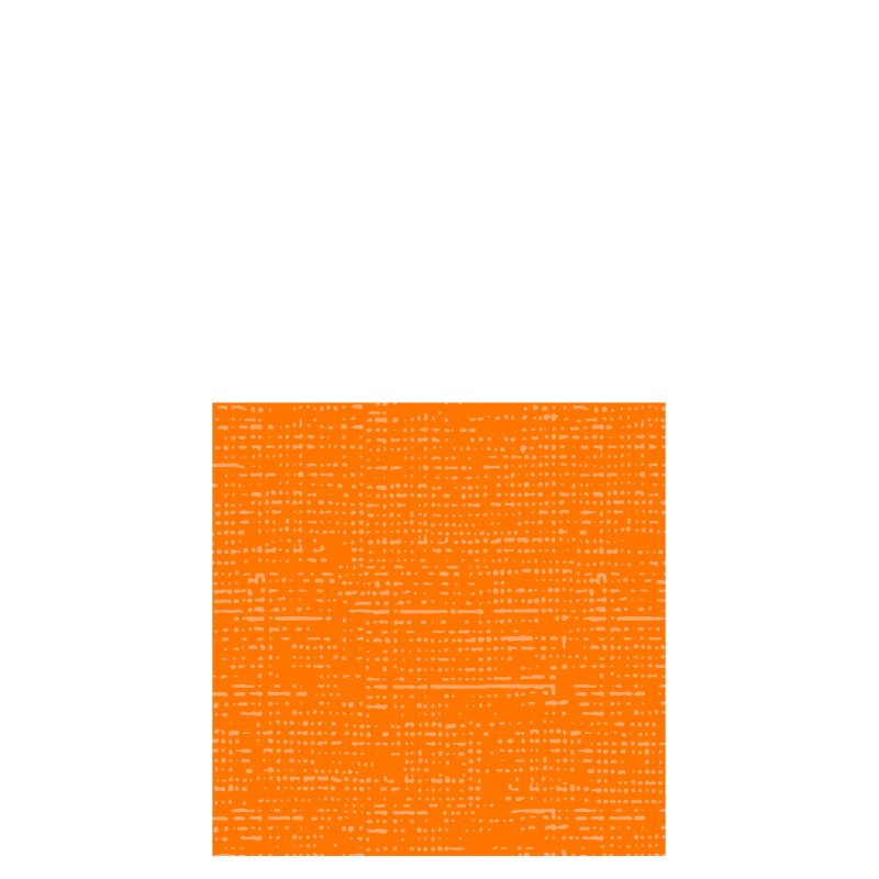 Lot de 16 serviettes aspect tissu en papier orange 12.5x12.5