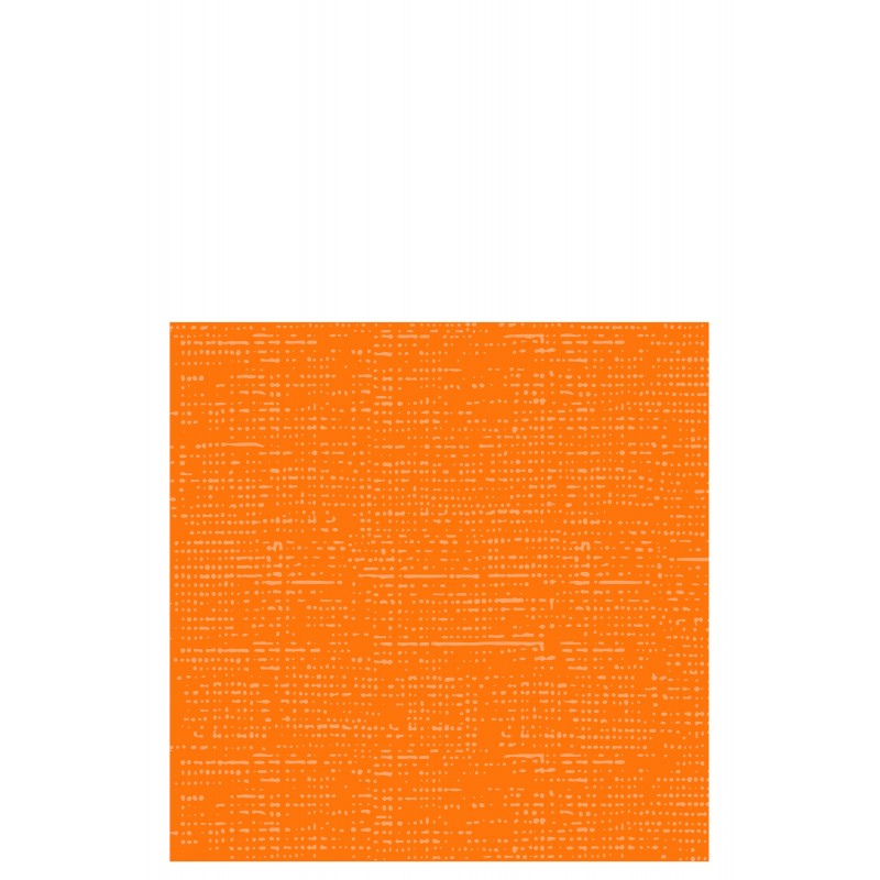 Lot de 12 serviettes aspect tissu en papier orange 20x20