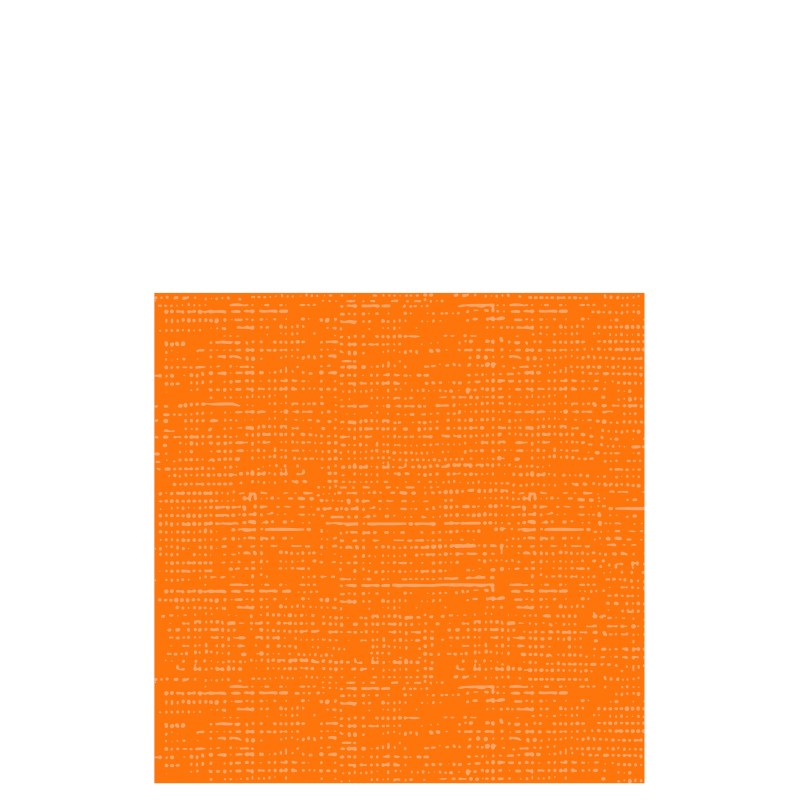 Lot de 12 serviettes aspect tissu en papier orange 20x20