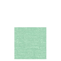 Lot de 16 serviettes aspect tissu en papier vert pastel 12.5x12.5