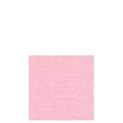 Lot de 16 serviettes aspect tissu en papier rose clair 12.5x12.5