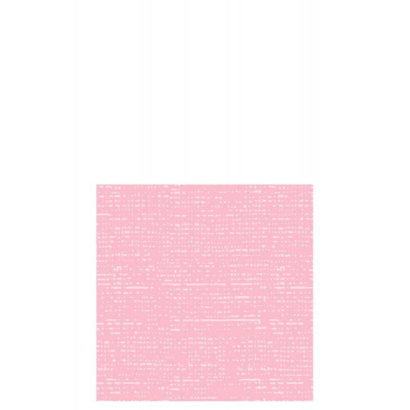 Lot de 16 serviettes aspect tissu en papier rose clair 12.5x12.5