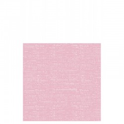 Lot de 12 serviettes aspect tissu en papier rose clair 20x20