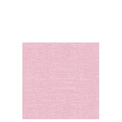 Lote de 12 servilletas de papel con aspecto de tela en color rosa claro de 20x20