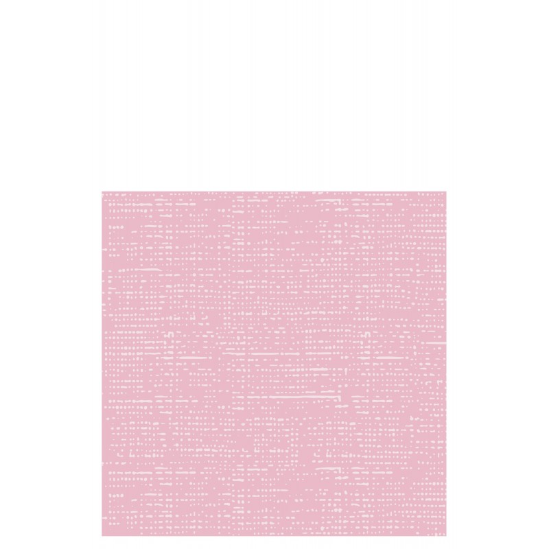 Lot de 12 serviettes aspect tissu en papier rose clair 20x20