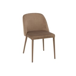 Chaise en métal marron 58x51x80 cm