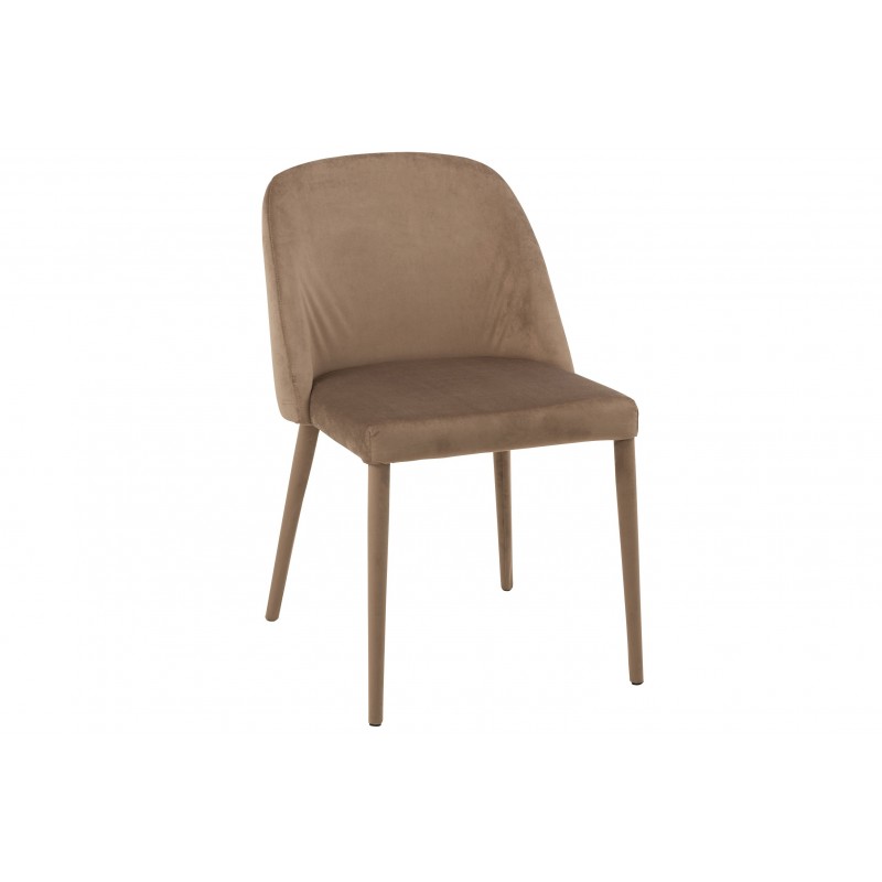 Chaise en métal marron 58x51x80 cm