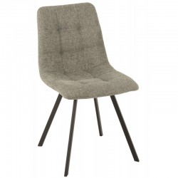 Chaise en métal gris 55x47x82 cm