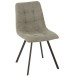 Silla de metal gris de 55x47x82 cm