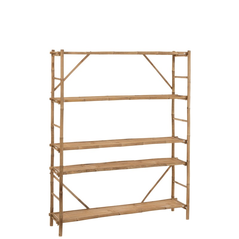 ETAGERE 5 PLANCHES BAMBOU NATUREL