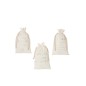 Conjunto de 3 bolsas de Navidad de tela blanca de 30x1x50 cm Conjunto de 3 bolsas de Navidad de tela blanca de 30x1x50 cm