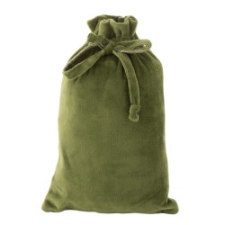 Sac de noël en textile vert 18x1x28 cm