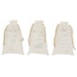 3 bolsas de Navidad de terciopelo blanco con inscripción 3 bolsas de Navidad de terciopelo blanco con inscripción