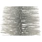 Sapin de Noël décoratif en plastique argent 15x15x30 cm