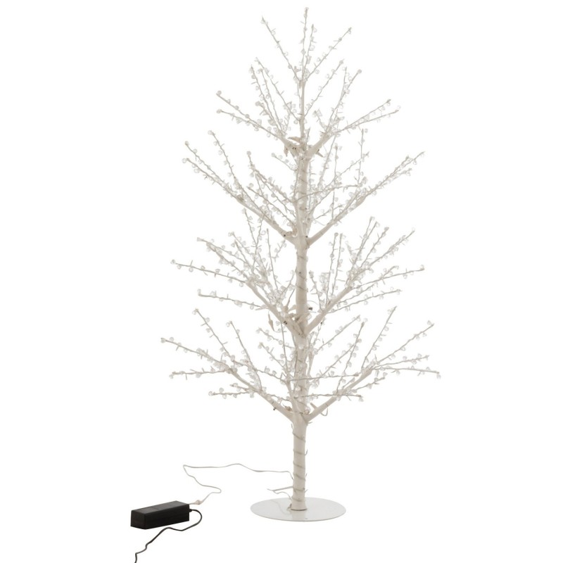 ARBRE NU + LED + PERLES METAL BLANC MEDIUM ARBRE NU + LED + PERLES METAL BLANC MEDIUM